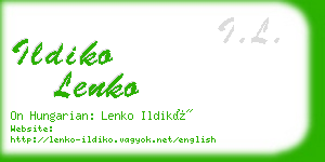 ildiko lenko business card